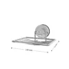 Airgrip Premium Silver SS Soap Rack | Bathroom Organizer | No Drilling | Vacuum Suction | 1kg Capacity | Reusable | Bathroom Accessories