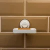 Airgrip Premium White Soap Rack | Bathroom Organizer | No Drilling | Vacuum Suction | 1kg Capacity | Reusable | Bathroom Accessories