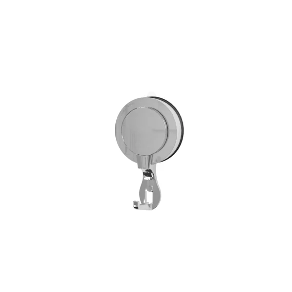 Airgrip Premium Silver Wall Hooks | Bathroom Accessories | No Drilling | Vacuum Suction | 5kg Capacity | Reusable | Kitchen Accessories