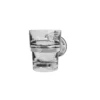Airgrip Silver SS Tumbler Holder | Bathroom Accessories with Hooks | No Drilling | Vacuum Suction | 1kg Capacity | Reusable | Bathroom Accessories