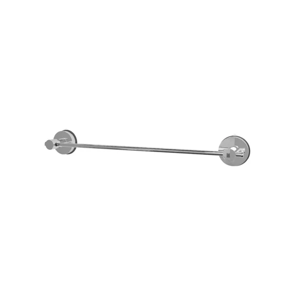Airgrip Silver SS Towel Bar | Bathroom Towel Rod | No Drilling | Vacuum Suction | 3kg Capacity | Reusable | Bathroom Accessories