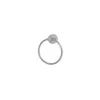Airgrip Silver Towel Ring | No Drilling | Vacuum Suction | 1kg Capacity | Reusable | Bathroom Accessories