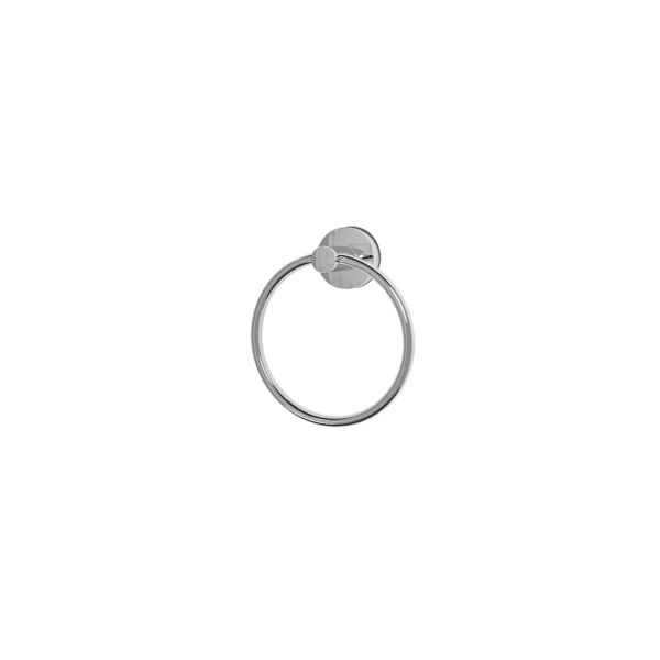 Airgrip Silver Towel Ring | No Drilling | Vacuum Suction | 1kg Capacity | Reusable | Bathroom Accessories