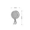 Airgrip Premium Silver Wall Hooks | Bathroom Accessories | No Drilling | Vacuum Suction | 5kg Capacity | Reusable | Kitchen Accessories