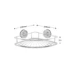 Airgrip Silver SS Corner Rack | Bathroom Shelf | No Drilling | Vacuum Suction | 3kg Capacity | Reusable | Bathroom Accessories Organizer