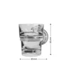Airgrip Silver SS Tumbler Holder | Bathroom Accessories with Hooks | No Drilling | Vacuum Suction | 1kg Capacity | Reusable | Bathroom Accessories