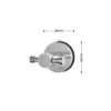 Airgrip Silver Dress Hanger | Wall Mounted Clothing Bar | No Drilling | Vacuum Suction | 3kg Capacity | Reusable | Bathroom Accessories Organizer