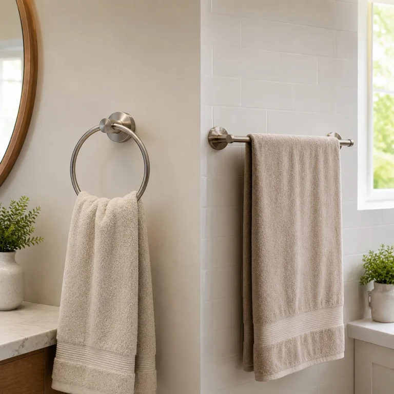 towel ring vs towel bar