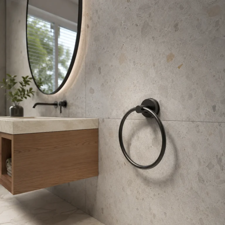 Easy Bathroom Upgrade: Install a Towel Ring Without Tools 2 Install a Towel Ring Without Tools